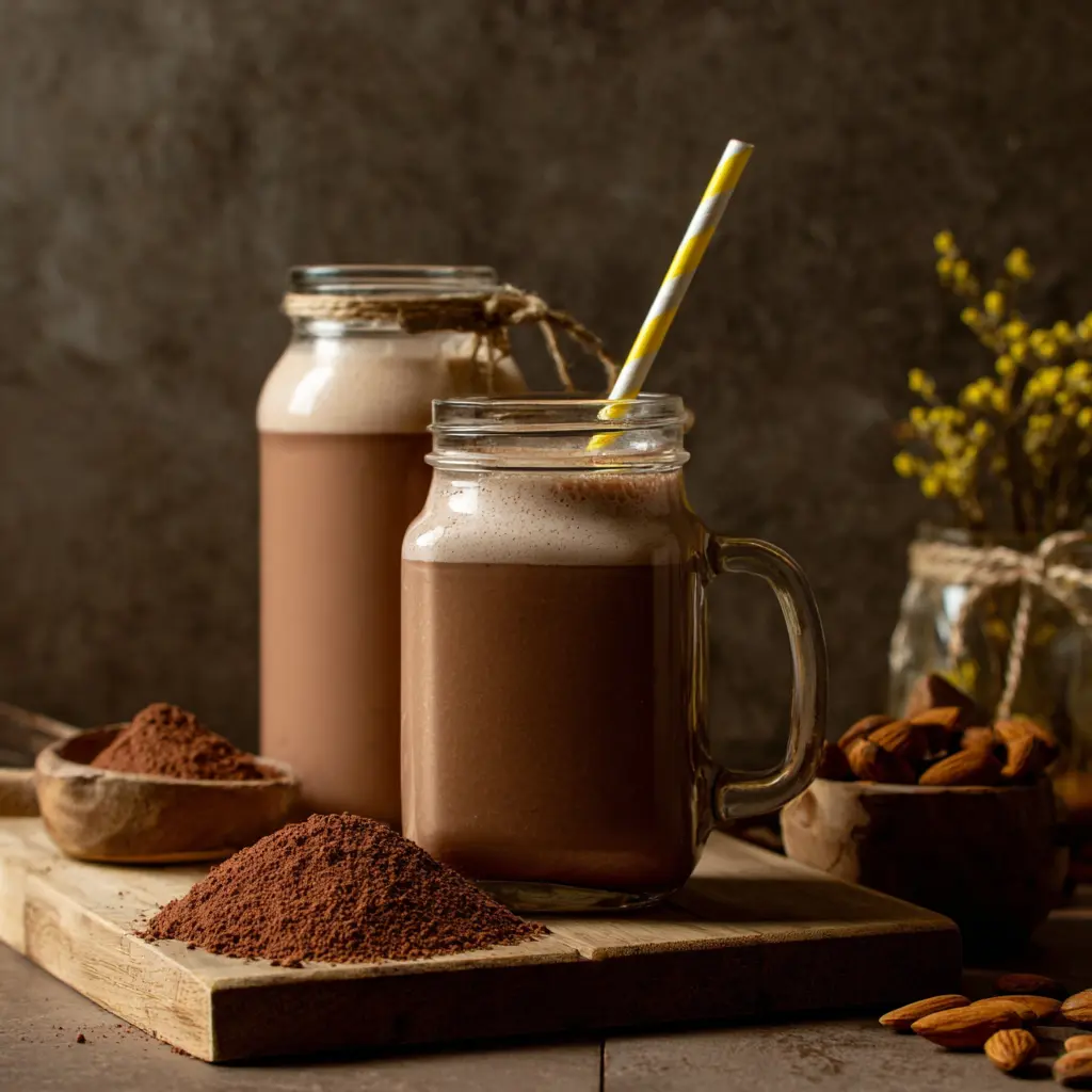 Creamy Vegan Chocolate Almond Milk: Customizable & Kid-Friendly